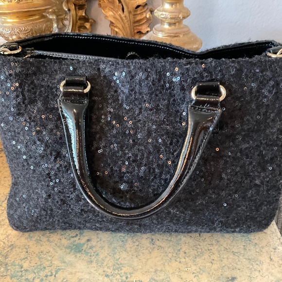Kate Spade black shimmer bag - Picture 2 of 4